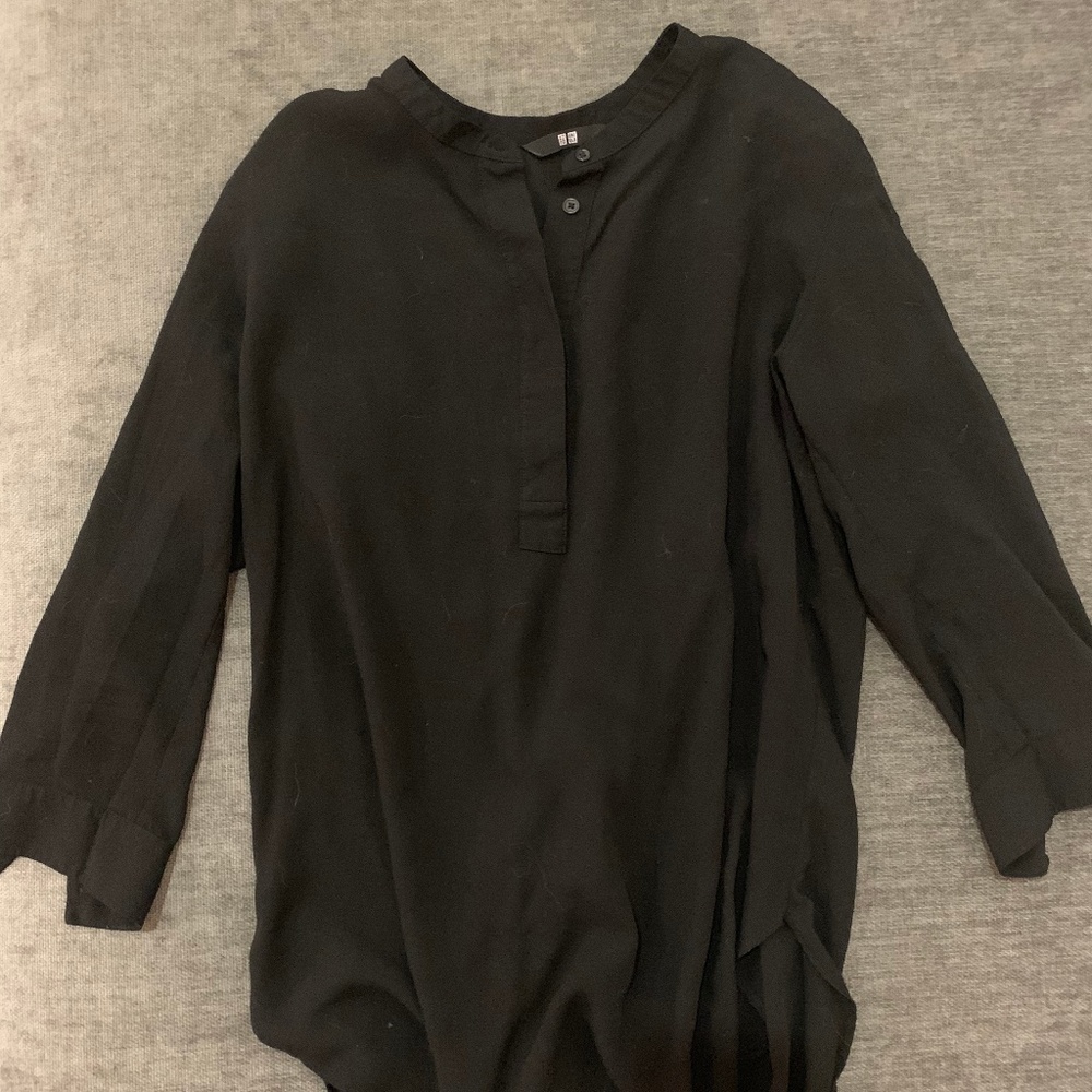 UNIQLO Black 3/4 Sleeve